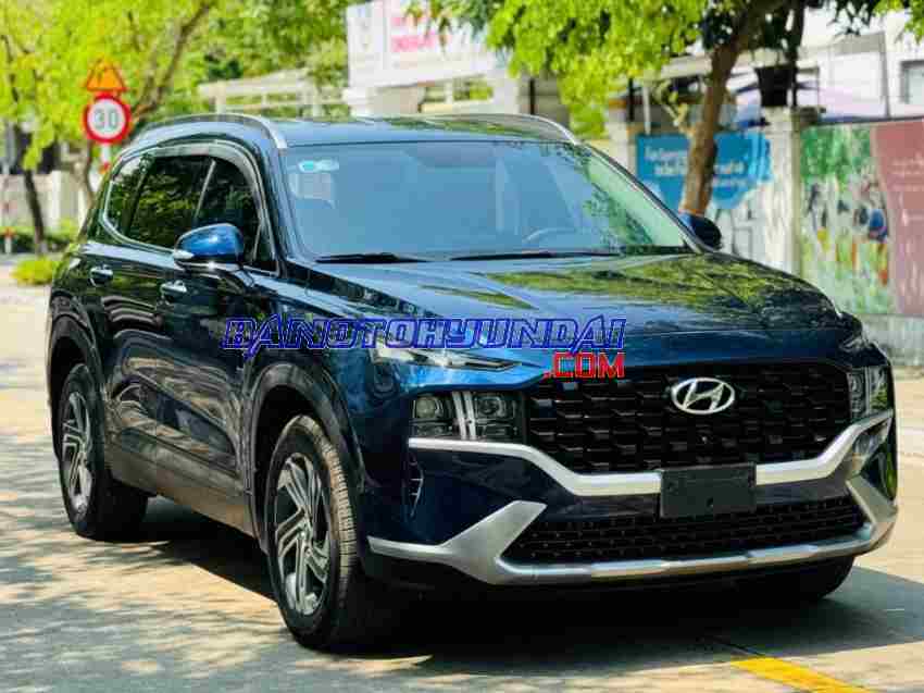 Bán Hyundai SantaFe Tiêu chuẩn 2.2L, màu Xanh, Máy dầu, 2021