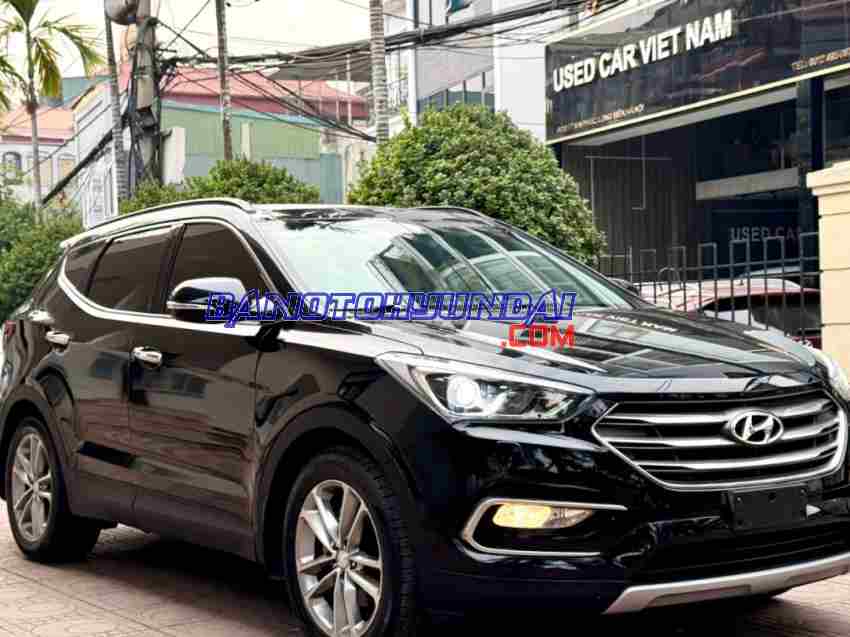 Cần bán gấp Hyundai SantaFe 2.4L 4WD đời 2016, màu Đen