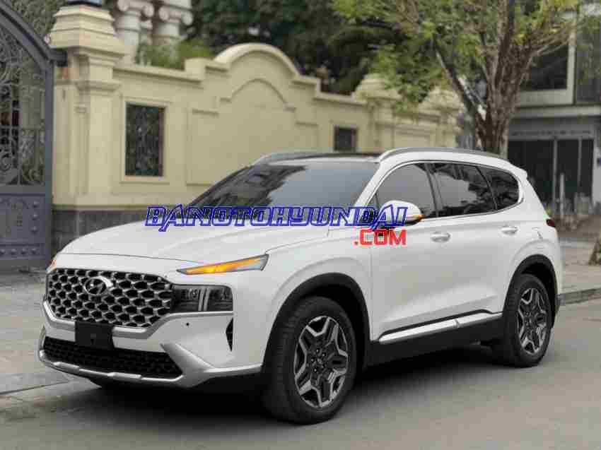 Cần bán gấp Hyundai SantaFe Cao cấp 2.2L HTRAC đời 2021, màu Trắng