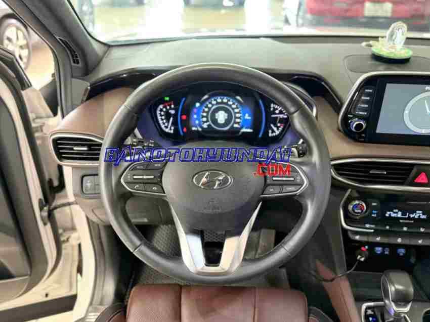 Cần bán gấp Hyundai SantaFe Cao cấp 2.4L HTRAC đời 2021, màu Trắng