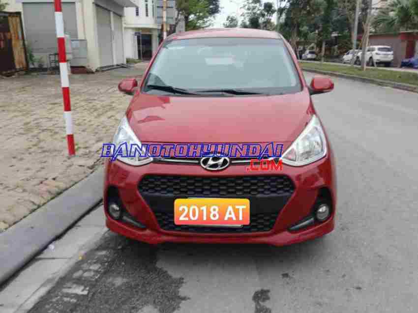 Cần bán gấp Hyundai i10 Grand 1.2 AT đời 2018, màu Đỏ